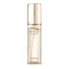 ElishaCoy Premium Gold Collagen Ampoule Сыворотка для лица с коллагеном и золотом, 50 мл