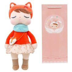 Кукла мягкая сплюшка Metoo Лисичка в подарочном пакете