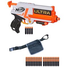 Набор "Боец Ультра 4 №3": Бластер Нерф Ультра 4 ( Ultra Four ) 4 патрона + Патроны Nerf Ultra 60 штук + Пояс с карманом для патронов Nerf