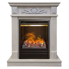 Электрокамин Adelaida WT (БЕЖЕВЫЙ) с Olympic 3D Real Flame