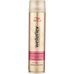 Wella Лак для волос Wellaflex Укладка и восстановление сильной фиксации, сильная фиксация, 250 мл