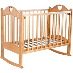 Кроватка Красная Звезда Любаша С635 (качалка), на полозьях медовый