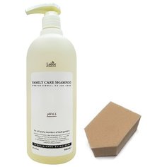 LADOR Шампунь для всей семьи FAMILY CARE, 900мл + спонж