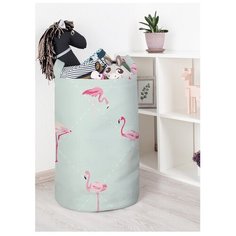 Корзина для игрушек "Нашествие фламинго" 40x60 см, toba-4283-L Joy Arty