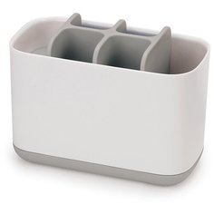 Органайзер для зубных щеток easystore большой белый-серый Joseph Joseph