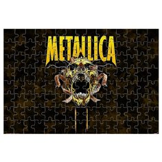 Магнитный пазл Metallica Череп желтый Drabs