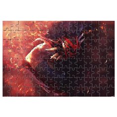 Магнитный пазл Dota в маске с перьями Drabs