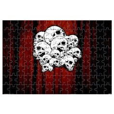 Магнитный пазл Skulls and forest Drabs