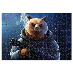 Магнитный пазл Медведь Спецназ Drabs