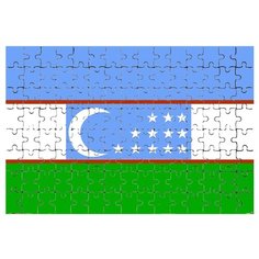 Магнитный пазл Флаг Узбекистана Drabs