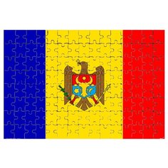 Магнитный пазл Флаг Молдовы Drabs
