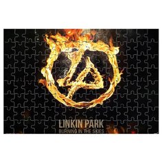 Магнитный пазл linkin park черно-белая эмблема Drabs