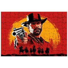 Магнитный пазл на тему компьютерная игра Red dead redemption Drabs