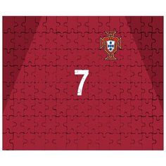 Пазл магнитный на тему чемпионата мира по футболу 2018, форма - Роналдо, Португалия Drabs