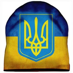 Шапка мужская Кружка Галстук 3D - Флаг Украины Drabs