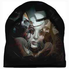 Шапка мужская Женщина-робот Drabs