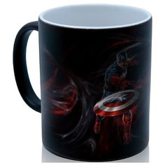 Кружка хамелеон Супермен бросает диск, классный подарок Drabs