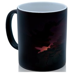 Кружка хамелеон Dota скала и молния, необычный сувенир Drabs