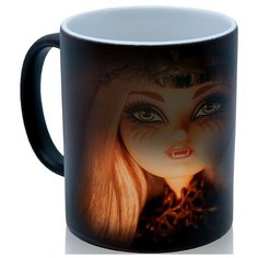 Кружка хамелеон Кукла вампир, оригинальный сувенир Drabs