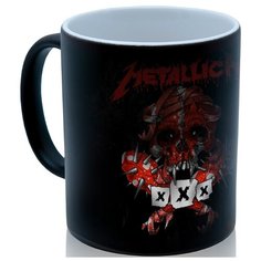 Кружка хамелеон Metallica xXx, необычный подарок Drabs