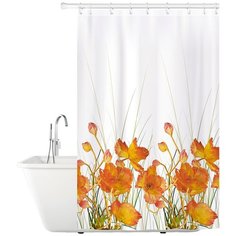Штора для ванной Tatkraft French Poppies 180x180 многоцветный