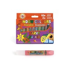 Краски для рисования на стекле, 12 цветов по 10,5 мл Koh I Noor