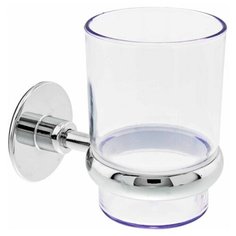 Стакан для ванной одинарный на клейкой ленте пластиковый "Kleber"