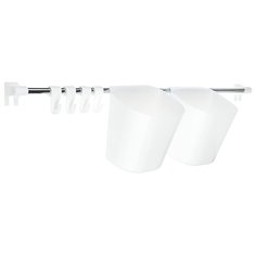 BEROSSI Набор рейлинг с контейнером Prestige, 23 63x12см, снежно-белый