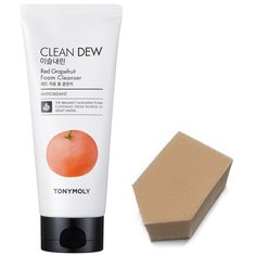 TONY MOLY Пенка для умывания (грейпфрут) CLEAN DEW, 180мл + спонж