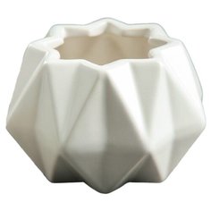 Кашпо Take It Easy Треугольники, 10х10х7 см белый