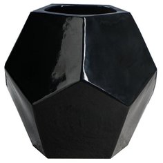 Кашпо Керамика ручной работы Вазочка 21 х 21 х 22 см черный