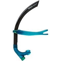 Трубка для плавания фронтальная раз. S NABAIJI х Decathlon Черный/Бензиново-Синий/Лайм S