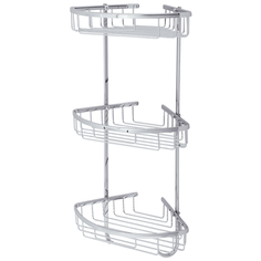 Полка металлическая угловая тройная Veragio BASKET VR.GFT-9067.CR