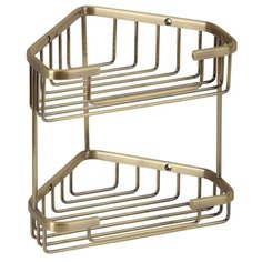 Полка металлическая угловая двойная Veragio BASKET VR.GFT-9053.BR