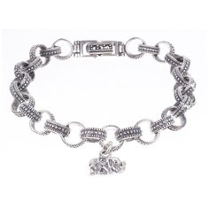 МАРКАЗИТ Браслет с марказитами из серебра BR480-SP11, 18.5 см, 16.59 г