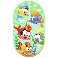 Коврик для ванны Весёлые рыбки PK-0032 зеленый Pondo