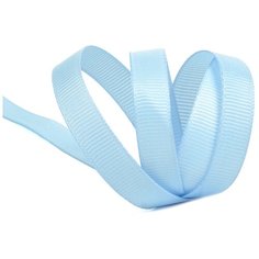 Лента Ideal репсовая в рубчик шир.10мм цв. S351 голубой уп.27,42м