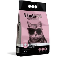 Комкующийся наполнитель LindoCat Prestige с ароматом детской пудры, 10 л