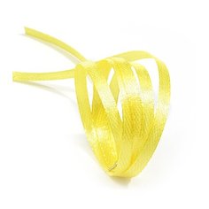 Лента атласная 1/8 (3мм) цв.3014 желтый IDEAL уп.100 м