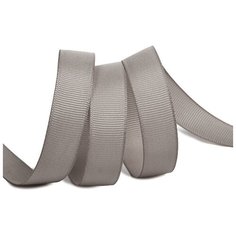 Лента Ideal репсовая в рубчик шир.15мм цв. 09 серый уп.27,42м