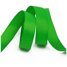 Лента Ideal репсовая в рубчик шир.20мм цв. 579 ярк.зеленый уп.27,42м