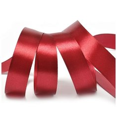 Лента атласная 3/4 (20мм) цв.3088 т.бордовый IDEAL уп.27,4 м