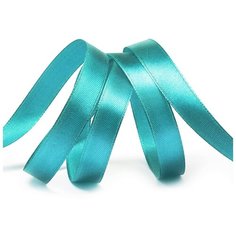 Лента атласная 1/2 (12мм) цв.3154 сине-зеленый IDEAL уп.27,4 м