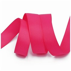 Лента Ideal репсовая в рубчик шир.20мм цв. 187 фуксия уп.27,42м