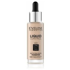 Eveline Cosmetics Тональный флюид Liquid Control HD Mattifying Drops, 32 мл, оттенок: 010 Light Beige