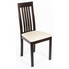 Стул Woodville Molli, дерево/искусственная кожа, цвет: венге/бежевый