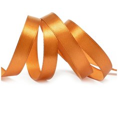 Лента атласная 1/2 (12мм) цв.3128 т.золото IDEAL уп.27,4 м