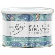 ItalWax Тёплый воск Flex "Аквамарин" в банке 400 мл