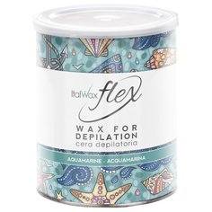 ItalWax Тёплый воск Flex "Аквамарин" в банке 800 мл