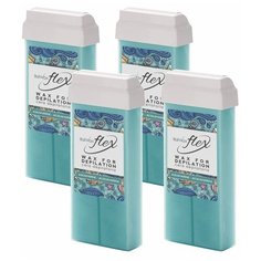 Набор Воск ITALWAX Flex в картридже Аквамарин 100 мл. x 4 шт.